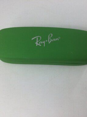 Ray-Ban Green Red Hard Clamshell Glass Case 6" x 2" x 1.5"